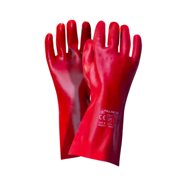 Rękawice powlekane PVC Full Red 35